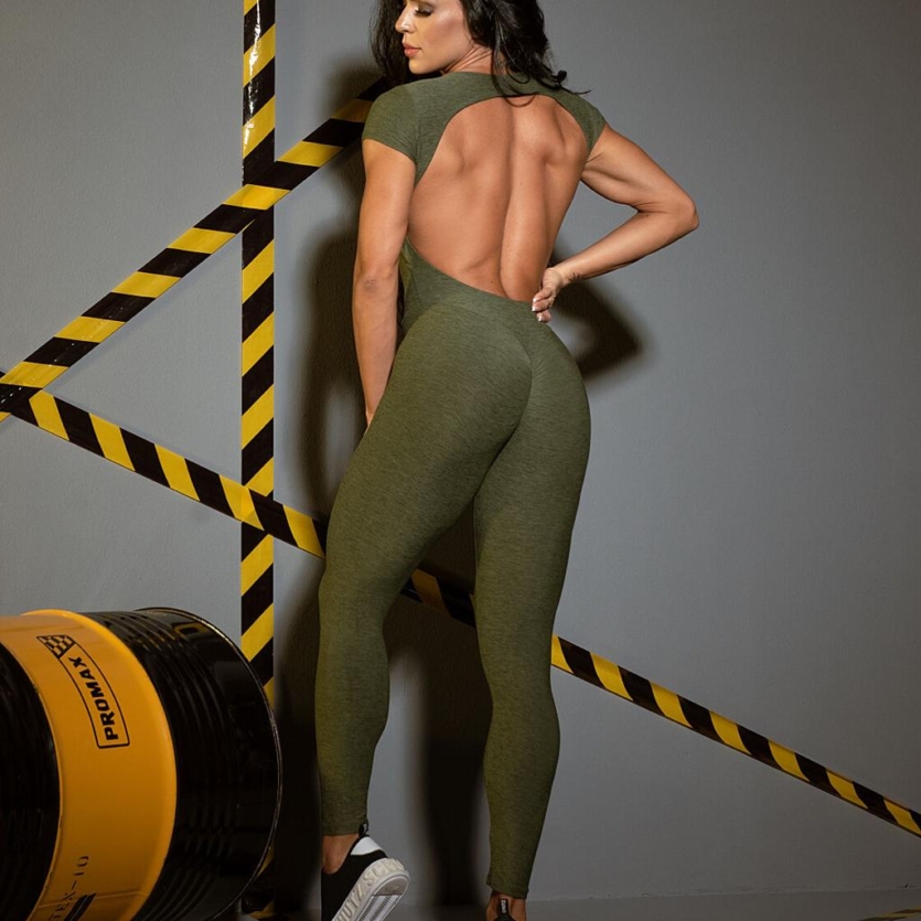 Macacao verde mescla